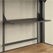 Furniture of America Baron Metal Twin over Workstation Bunk Bed in Black
