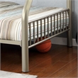 Furniture of America Lohani Metal Twin over Full Bunk Bed in Metallic Gold