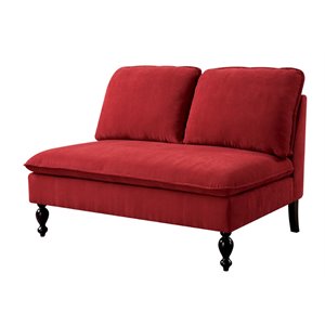 furniture of america maggie contemporary fabric upholstered loveseat