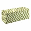 Furniture of America Laina Contemporary Fabric Storage Bench in Green