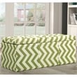 Furniture of America Laina Contemporary Fabric Storage Bench in Green