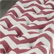 Furniture of America Laina Contemporary Fabric Storage Bench in Red
