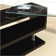 Furniture of America Fiora Modern Metal Swivel Writing Desk in Black