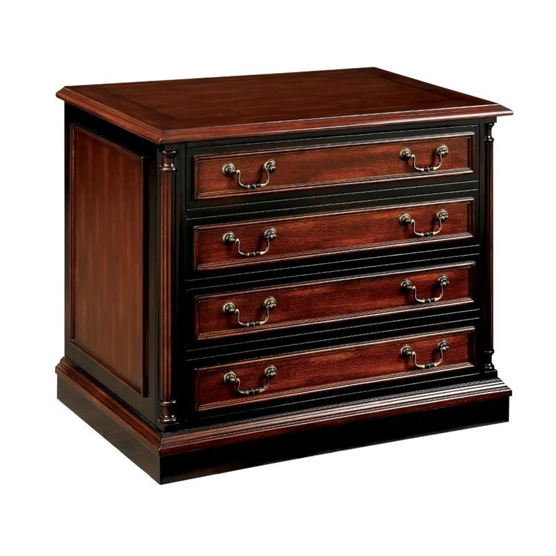 Furniture Of America Gilmour File Cabinet In Cherry And Black Idf Furniture Of America Gilmour File Cabinet In Cherry And Black