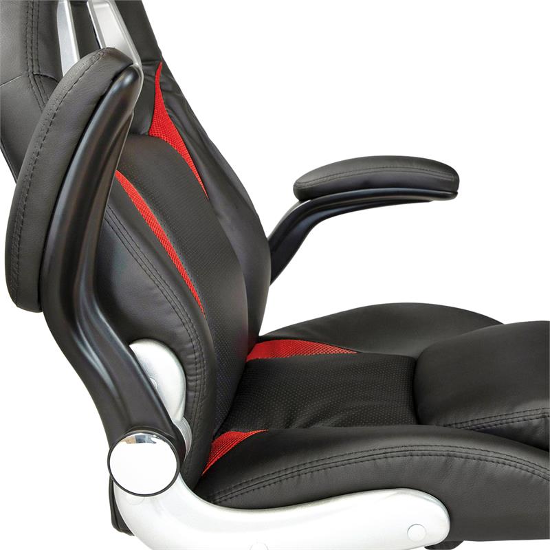 Furniture of America Trevor Faux Leather Adjustable Office Chair - Thumbnail 5