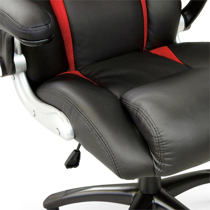 Furniture of America Trevor Faux Leather Adjustable Office Chair - Thumbnail 4