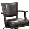Furniture of America Matlock Traditional Wood Adjustable Gaming Chair in Cherry