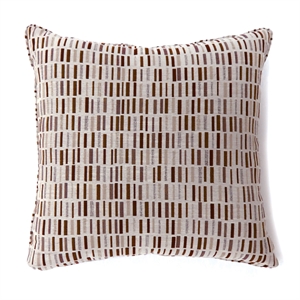 furniture of america dames contemporary square polyester throw pillow in brown (set of 2)