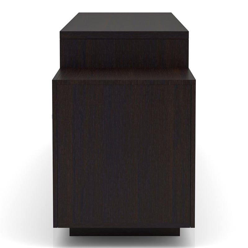 Furniture of America Braswell Wood Multi-Storage 72-Inch TV Stand in Cappuccino