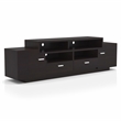 Furniture of America Braswell Wood Multi-Storage 72-Inch TV Stand in Cappuccino
