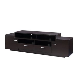furniture of america braswell wood multi-storage 72-inch tv stand