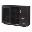 Furniture of America Payton Contemporary Wood Multi-Storage Buffet in Cappuccino