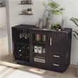 Furniture of America Payton Contemporary Wood Multi-Storage Buffet in Cappuccino