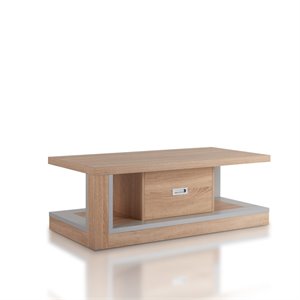 Furniture of America Rosie Coffee Table in Weathered Wood
