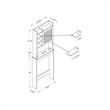 Furniture of America Daza Modern Wood Bathroom Space Saving Cabinet in White