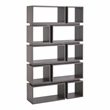 Furniture of America Ariana Wood Geometric Bookcase in Distressed Gray