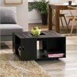 Furniture of America Conteery Wood Coffee Table with Casters in Espresso