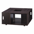 Furniture of America Conteery Wood Coffee Table with Casters in Espresso