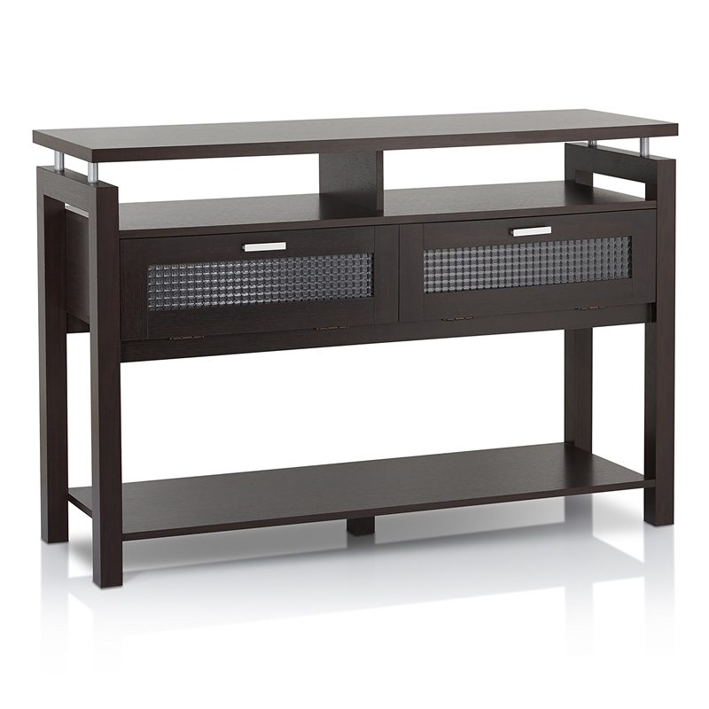 Furniture Of America Tayler, Modern Espresso Console Table