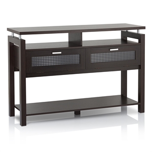 Furniture of America Tayler Contemporary Wood Storage Console Table in Espresso