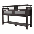 Furniture of America Tayler Contemporary Wood Storage Console Table in Espresso