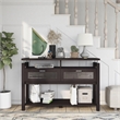 Furniture of America Tayler Contemporary Wood Storage Console Table in Espresso