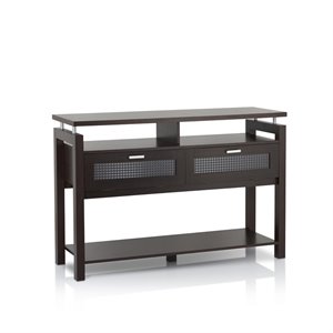Furniture of America Tayler Storage Console Table in Espresso