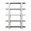 Furniture of America Bess Modern Wood 5-Shelf Bookcase in White