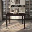 Furniture of America Arriane Wood Expandable Counter Dining Table in Espresso