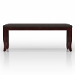 Furniture of America Arriane Solid Wood 6-Piece Dining Table Set in Dark Cherry