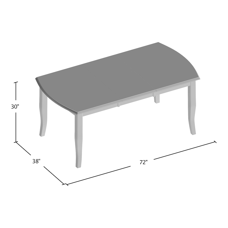 Furniture of America Arriane Solid Wood 6-Piece Dining Table Set in Dark Cherry