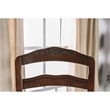 Furniture of America Pienne Wood Padded Dining Chair in Dark Walnut (Set of 2)