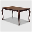 Furniture of America Pienne Wood Carved Dining Table in Dark Walnut