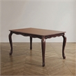 Furniture of America Pienne Wood Carved Dining Table in Dark Walnut