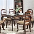 Furniture of America Pienne Transitional 5-Piece Wood Dining Set in Dark Walnut