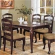 Furniture of America Pienne Transitional 5-Piece Wood Dining Set in Dark Walnut