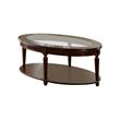 Furniture of America Chrinus 3-Piece Wood Coffee Table Set in Dark Cherry