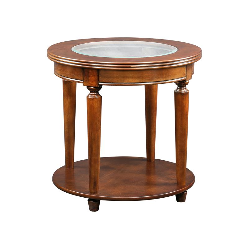 Furniture of America Chrinus 3-Piece Wood Coffee Table Set in Dark Cherry