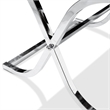 Furniture of America Xander Metal 2-Piece Coffee Table Set in Chrome