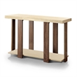 Furniture of America Haven Contemporary Wood 1-Shelf Console Table in Light Oak
