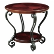 Furniture of America Azea Solid Wood 2-Piece Coffee Table Set in Brown Cherry