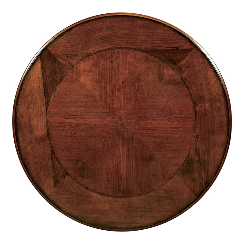 Furniture of America Azea Traditional Wood 1-Shelf End Table in Brown Cherry