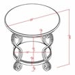 Furniture of America Azea Traditional Wood 1-Shelf End Table in Brown Cherry