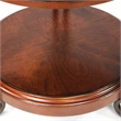 Furniture of America Azea Traditional Wood 2-Shelf Side Table Brown Cherry