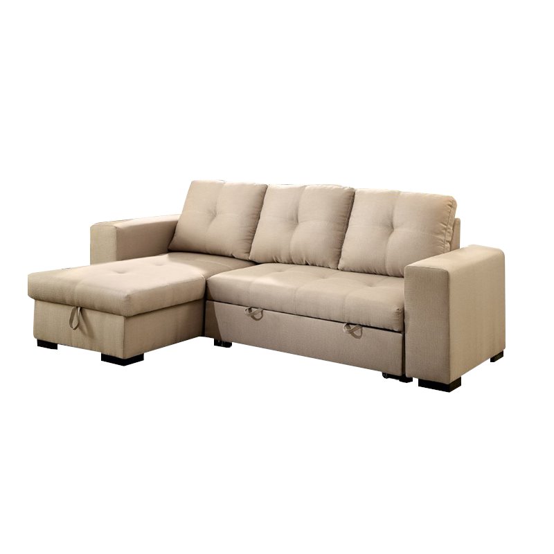 Furniture Of America Barato, Leather Convertible Sectional Sofa Bed