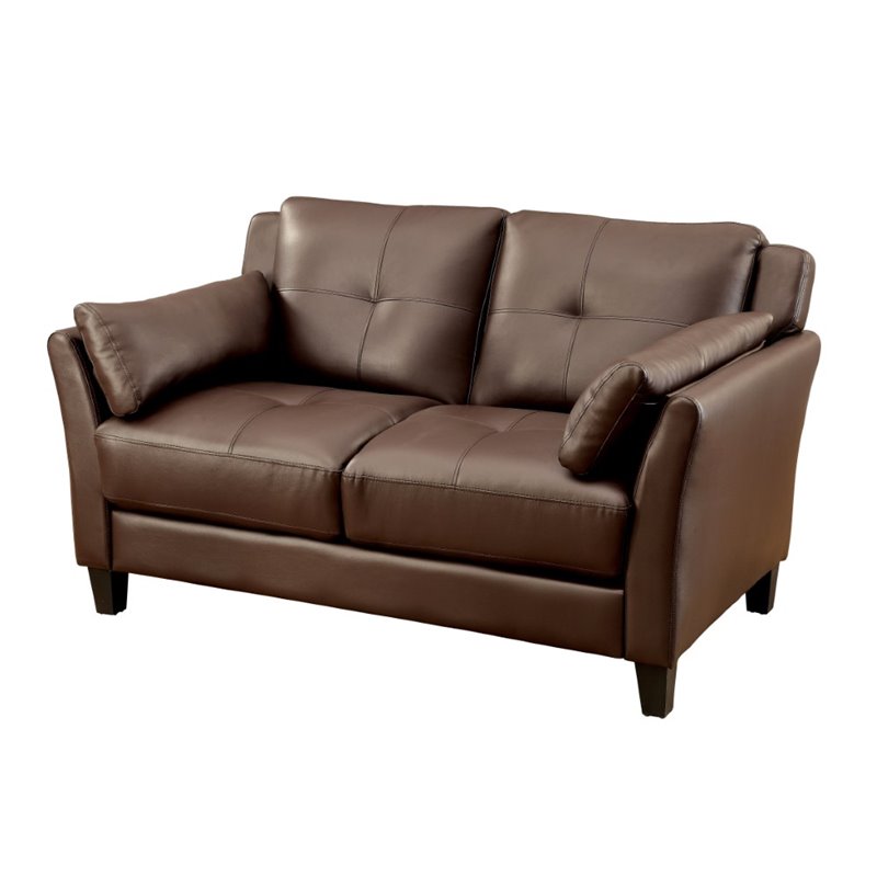 Furniture Of America Tonia Faux Leather, Faux Leather Sofa Set