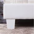 Furniture of America Ramone Faux Leather Queen Platform Bed in White