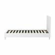 Furniture of America Ramone Faux Leather Twin Platform Bed in White