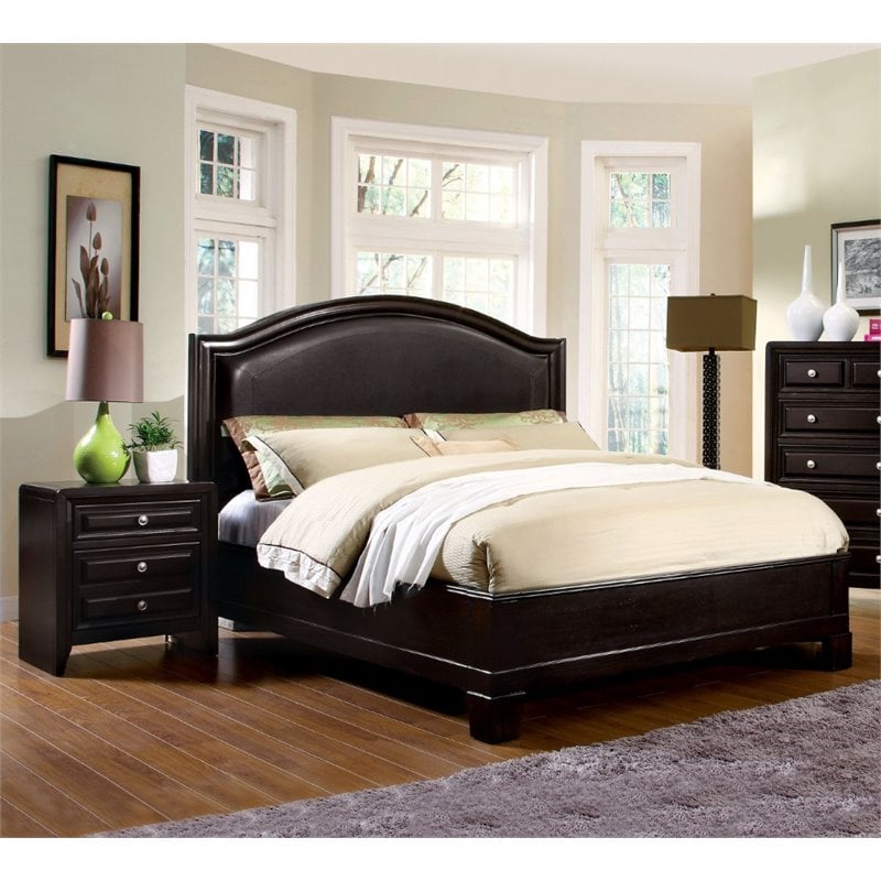 Furniture Of America Turner 2 Piece California King Bedroom Set In Espresso