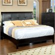 Furniture of America Muscett Solid Wood Tufted Full Platform Bed in Espresso